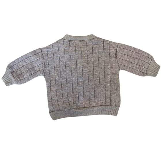 RZ Baby by Rachel Zoe Brown/Gray Cable Knit Sweater with Buttons - Picture 4 of 5